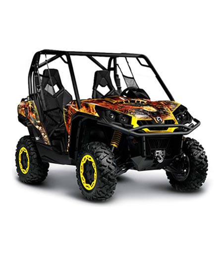 Can-Am Commander 1000 / 800 Graphic Kit Firestorm Yellow UTV / Side x Side Graphics