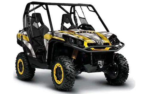 Can-Am Commander with the Bullet Proof Yellow graphic kit