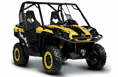 Can-Am Commander with the Diamond Race Yellow graphic kit