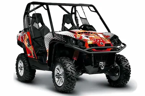 Can-Am Commander with the Jackpot White graphic kit