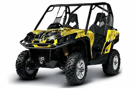Can-Am Commander with the Reaper Yellow graphic kit