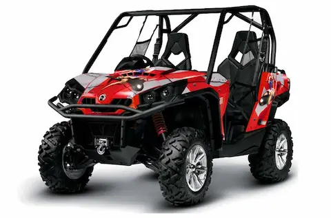 Can-Am Commander with the T Bomber Red graphic kit