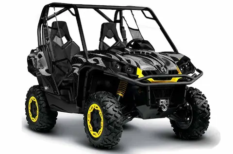 Can-Am Commander with the Tribal Flames Black graphic kit