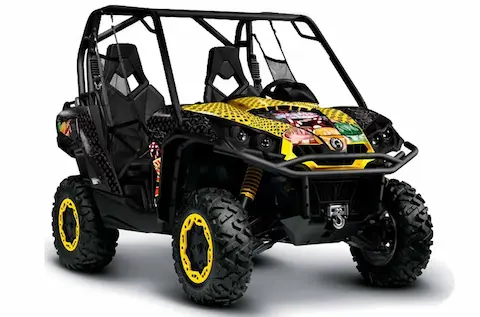 Can-Am Commander with the Vegas Baller Black graphic kit